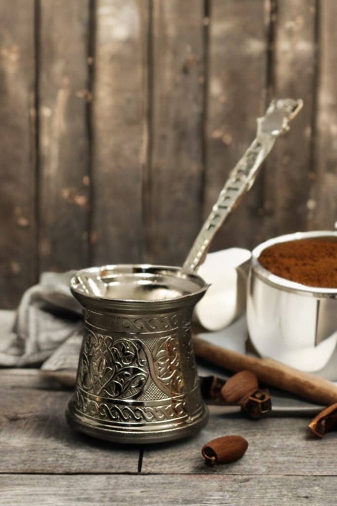 Turkish Coffee Bot Silver Color