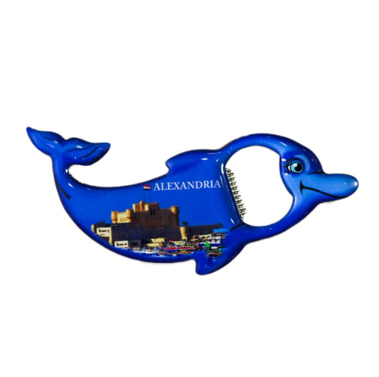 Alexandria Dolphin Magnet Bottle Opener
