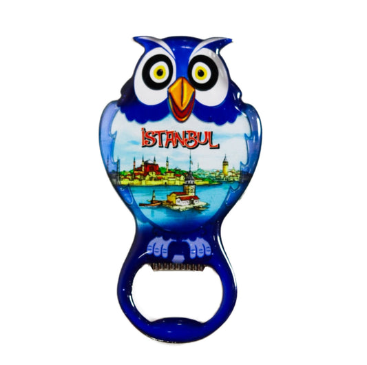 Istanbul Owl Magnetic Bottle Opener