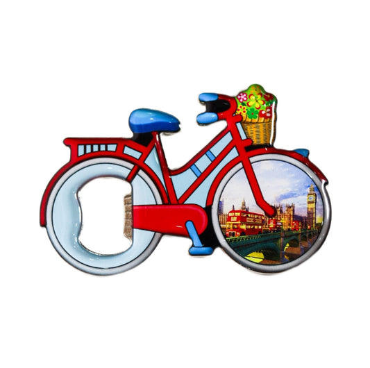 London Bicycle Magnetic Bottle Opener